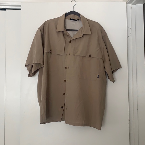 Tan Patagonia button down shirt - Picture 1 of 3